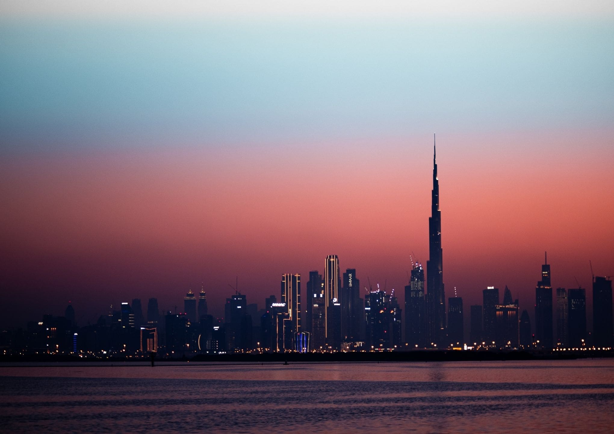 Dubai Multi Commodities Centre at sunset